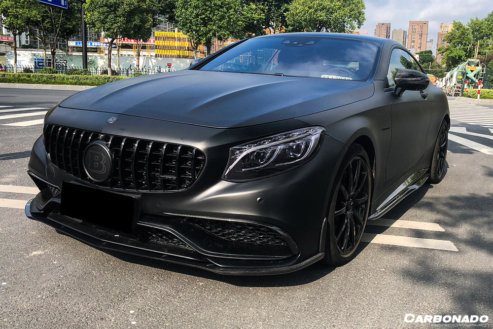 2014-2017 Mercedes Benz C217 S63 S65 AMG Coupe Carbon Fiber Front Bumper Lip