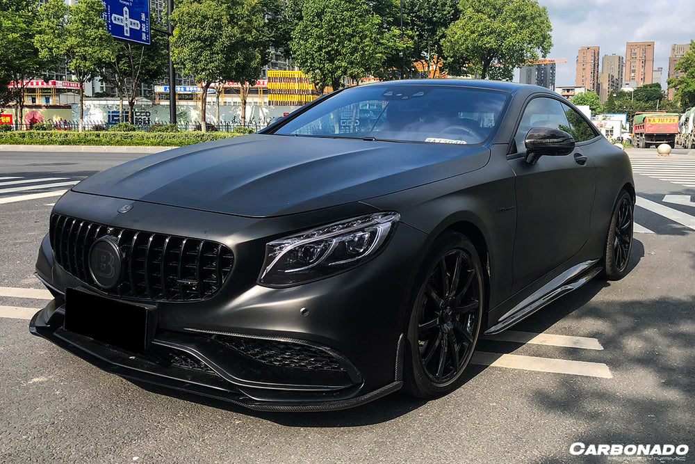 2014-2017 Mercedes Benz C217 S63 S65 AMG Coupe Carbon Fiber Front Bumper Lip