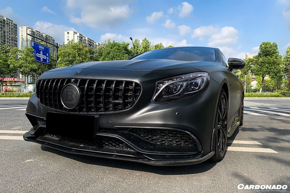 2014-2017 Mercedes Benz C217 S63 S65 AMG Coupe Carbon Fiber Front Bumper Lip