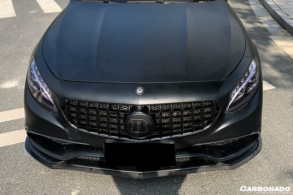 2014-2017 Mercedes Benz C217 S63 S65 AMG Coupe Carbon Fiber Front Bumper Lip