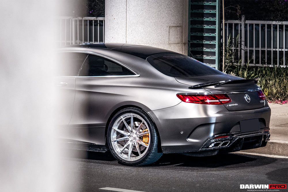 Difusor trasero de fibra de carbono estilo BKSS para Mercedes Benz C217 S63/S65 AMG Coupe 2014-2021