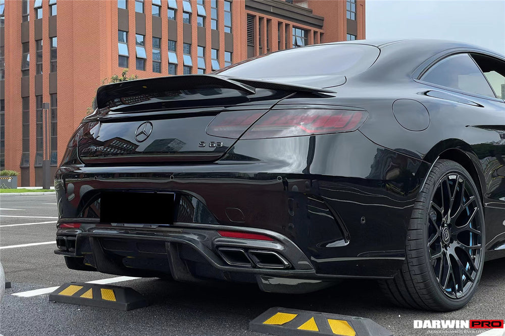 Difusor trasero de fibra de carbono estilo BKSS para Mercedes Benz C217 S63/S65 AMG Coupe 2014-2021