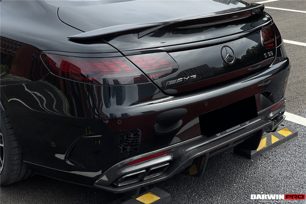 Difusor trasero de fibra de carbono estilo BKSS para Mercedes Benz C217 S63/S65 AMG Coupe 2014-2021