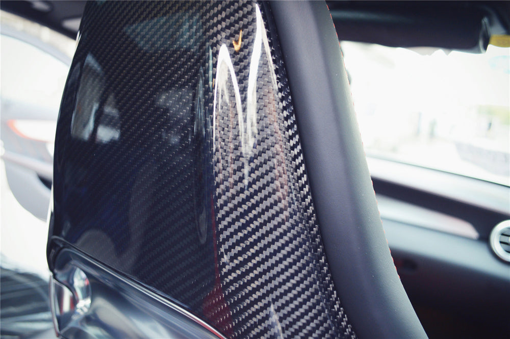 2015-2018 Mercedes Benz C63 S CLA45 AMG Sedan Carbon Fiber Seat-back Cover - DarwinPRO Aerodynamics