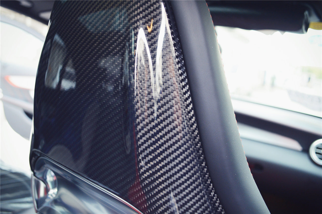 2015-2018 Mercedes Benz C63 S CLA45 AMG Sedan Carbon Fiber Seat-back Cover - DarwinPRO Aerodynamics