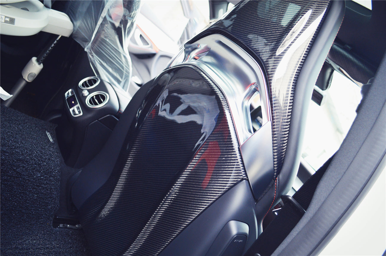 2015-2018 Mercedes Benz C63 S CLA45 AMG Sedan Carbon Fiber Seat-back Cover - DarwinPRO Aerodynamics