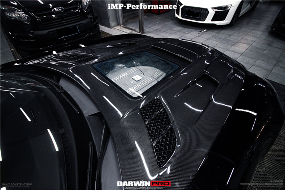 2010-2015 Mercedes Benz W197 SLS AMG IMP Performance Carbon Fiber Hood - DarwinPRO Aerodynamics