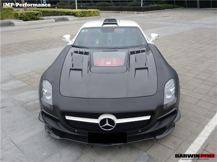2010-2015 Mercedes Benz W197 SLS AMG IMP Performance Carbon Fiber Hood - DarwinPRO Aerodynamics