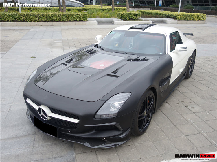 2010-2015 Mercedes Benz W197 SLS AMG IMP Performance Carbon Fiber Hood - DarwinPRO Aerodynamics