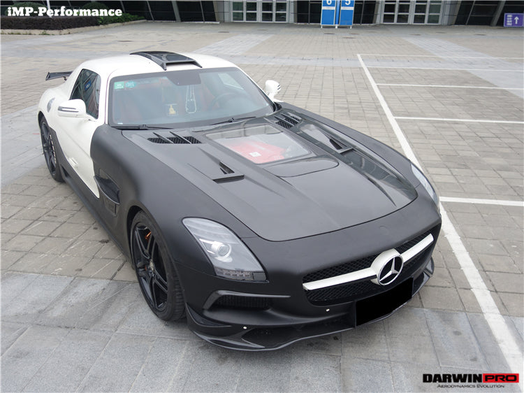 2010-2015 Mercedes Benz W197 SLS AMG IMP Performance Carbon Fiber Hood - DarwinPRO Aerodynamics