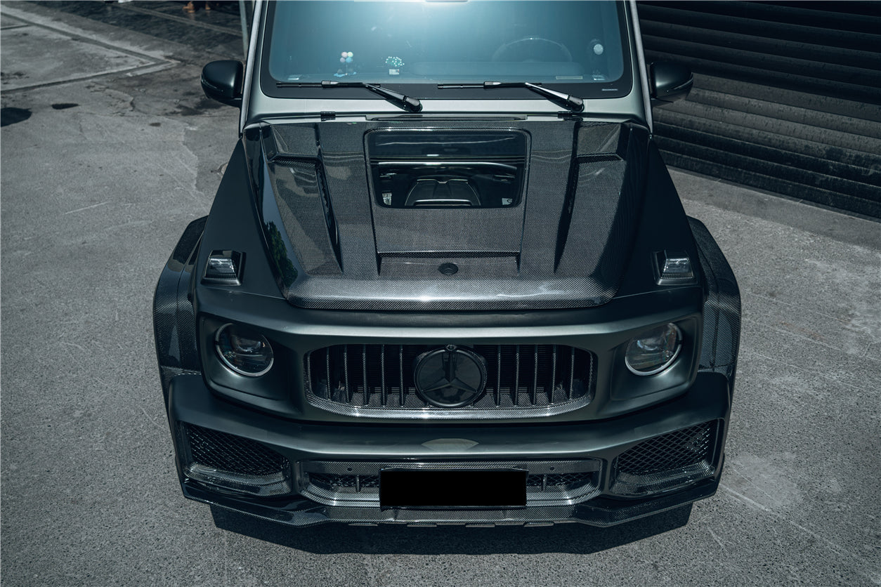 2019-2025 Mercedes Benz W464 | W465 G Wagon IMP Performance Partial Carbon Fiber Hood | Fits G500, G550, G63 AMG - DarwinPRO Aerodynamics