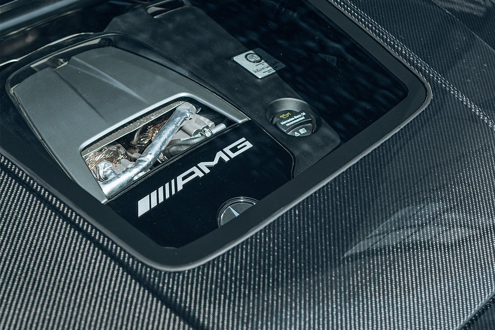 Capó de fibra de carbono parcial IMP Performance para Mercedes Benz W464 Clase G G Wagon G500, G550 y G63AMG 2019-2023