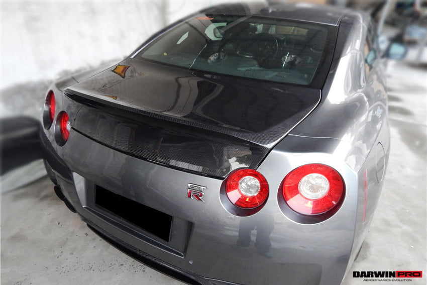 2008-2025 Nissan GTR R35 CBA DBA EBA AMS Style Carbon Fiber Trunk - DarwinPRO Aerodynamics