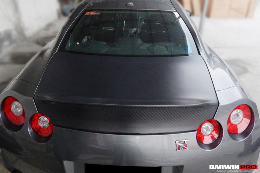 2008-2025 Nissan GTR R35 CBA DBA EBA AMS Style Carbon Fiber Trunk - DarwinPRO Aerodynamics