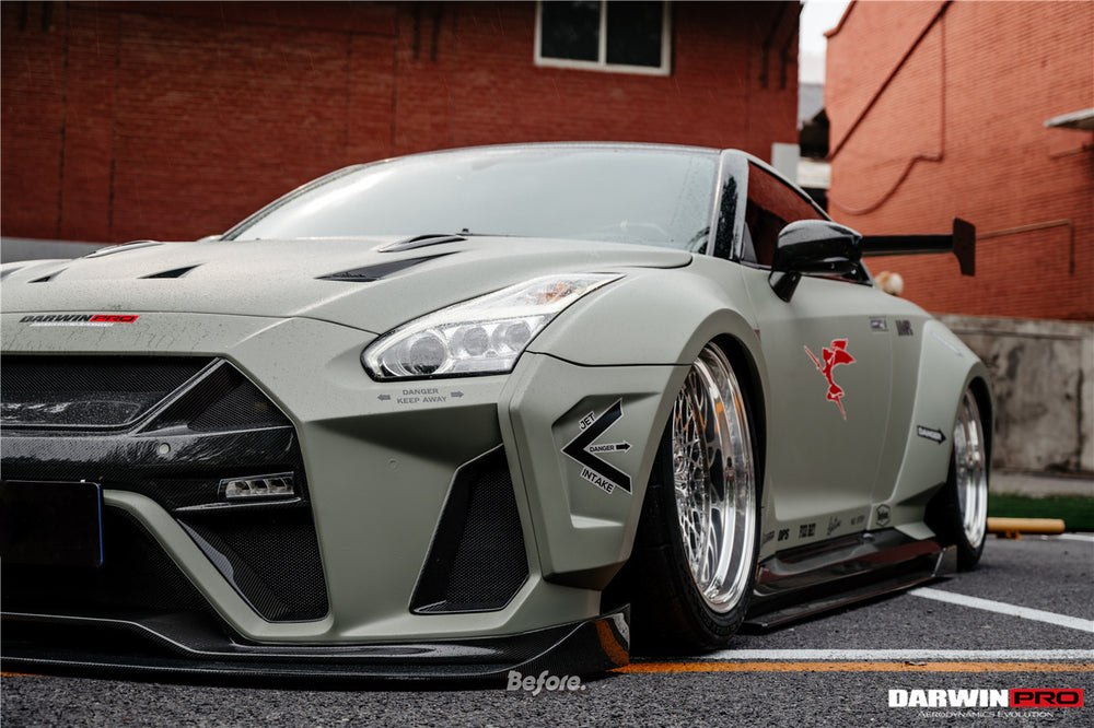 Kit de carrocería completa de fibra de carbono estilo BKSSII para Nissan GTR R35 CBA/DBA/EBA 2008-2022
