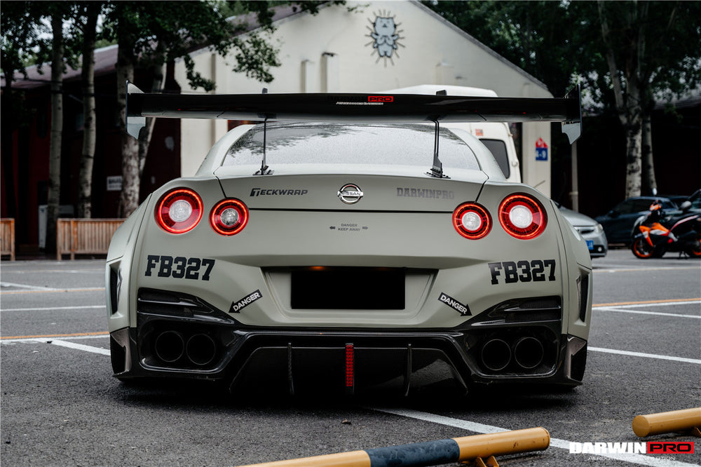 Parachoques trasero estilo BKSSII con difusor Nissan GTR R35 CBA/DBA/EBA 2008-2022