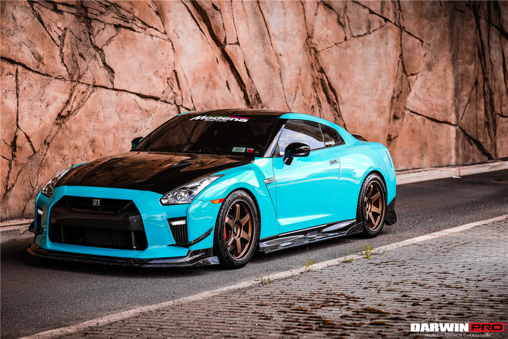 Kit de carrocería completa de fibra de carbono estilo Nissan GTR R35 EBA BKSS 2017-2022