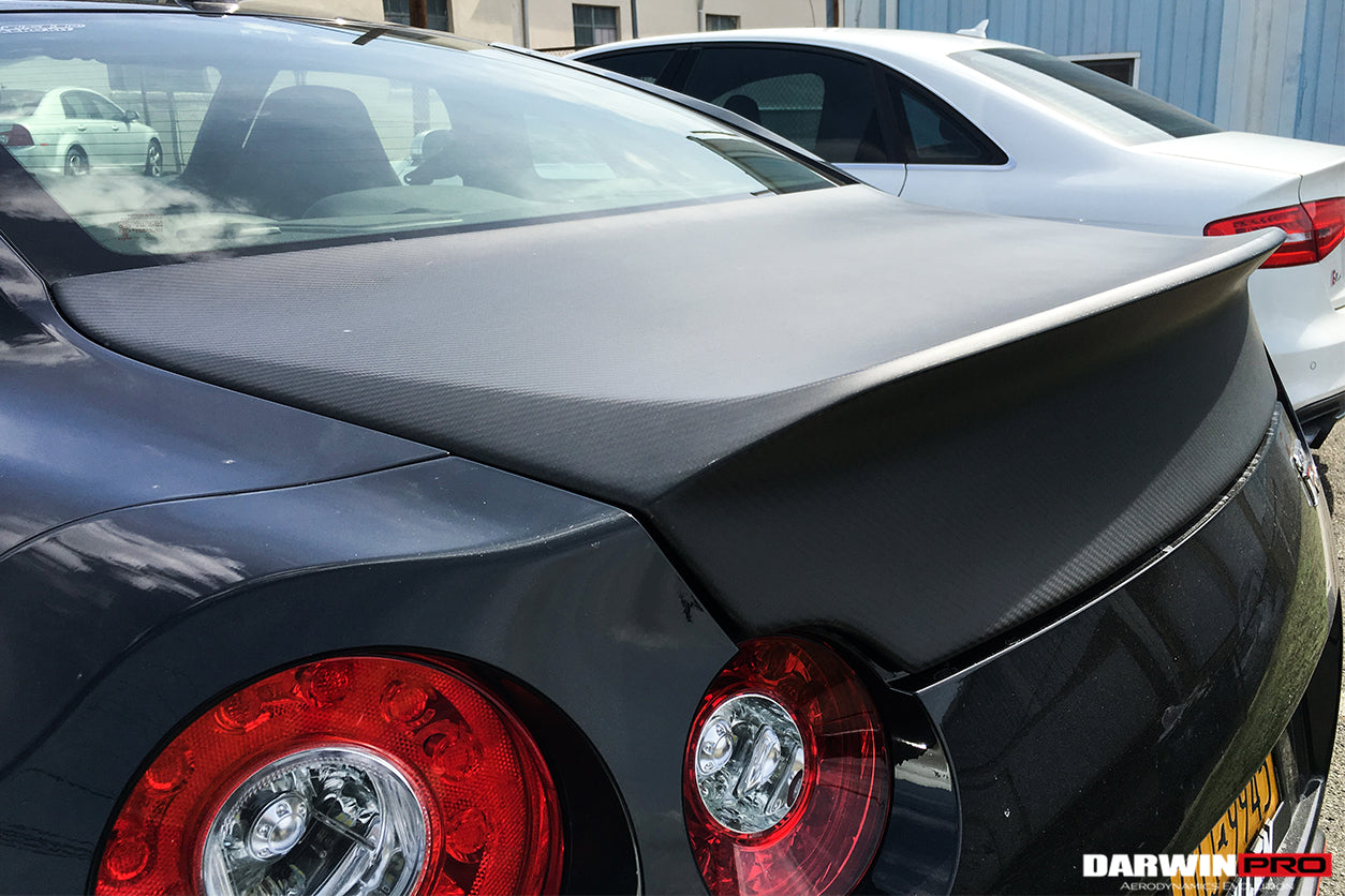2008-2025 Nissan GTR R35 DLK Style Carbon Fiber Trunk | Fits CBA DBA EBA - DarwinPRO Aerodynamics