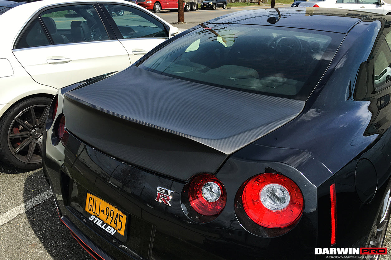 2008-2025 Nissan GTR R35 DLK Style Carbon Fiber Trunk | Fits CBA DBA EBA - DarwinPRO Aerodynamics