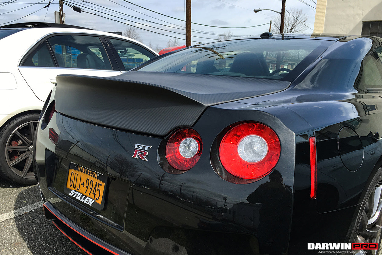 2008-2025 Nissan GTR R35 DLK Style Carbon Fiber Trunk | Fits CBA DBA EBA - DarwinPRO Aerodynamics
