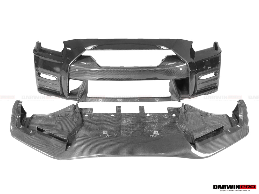 2008-2023 Nissan GTR R35 CBA DBA EBA Original 1:1 NISMO Carbon Fiber Front Bumper - DarwinPRO Aerodynamics