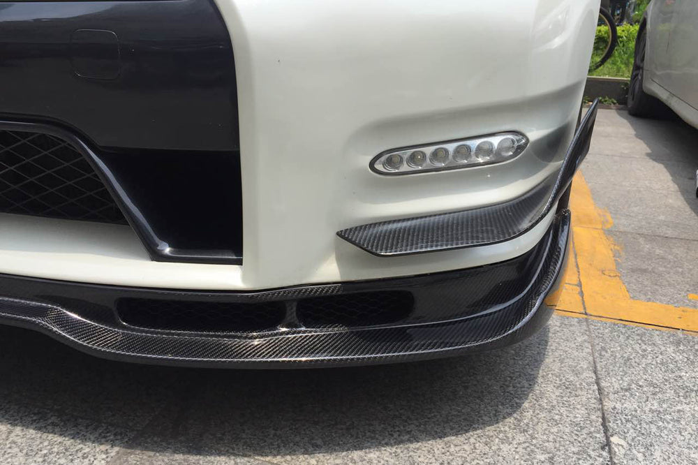 GTR R35 2012〜2016 中期　フロントリップ 2012-2016 Nissan GTR R35 DBA Carbon Fiber Front Lip - Carbonado (BSE)