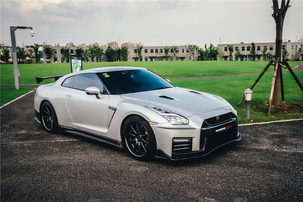 2017-2023 Nissan GTR R35 EBA NSM Style Partial Carbon Fiber Front Bumper