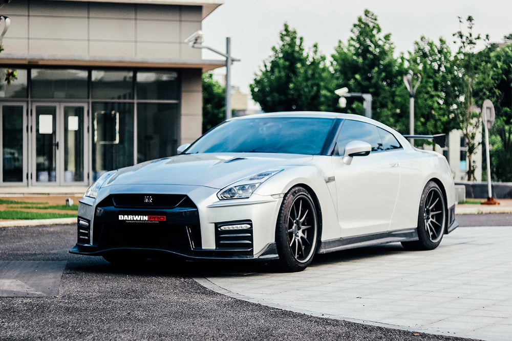 2017-2023 Nissan GTR R35 EBA NSM Style Partial Carbon Fiber Front Bumper