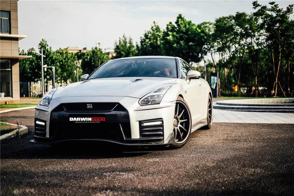 2017-2023 Nissan GTR R35 EBA NSM Style Partial Carbon Fiber Front Bumper