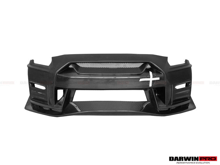 2017-2023 Nissan GTR R35 EBA NSM Style Partial Carbon Fiber Front Bumper