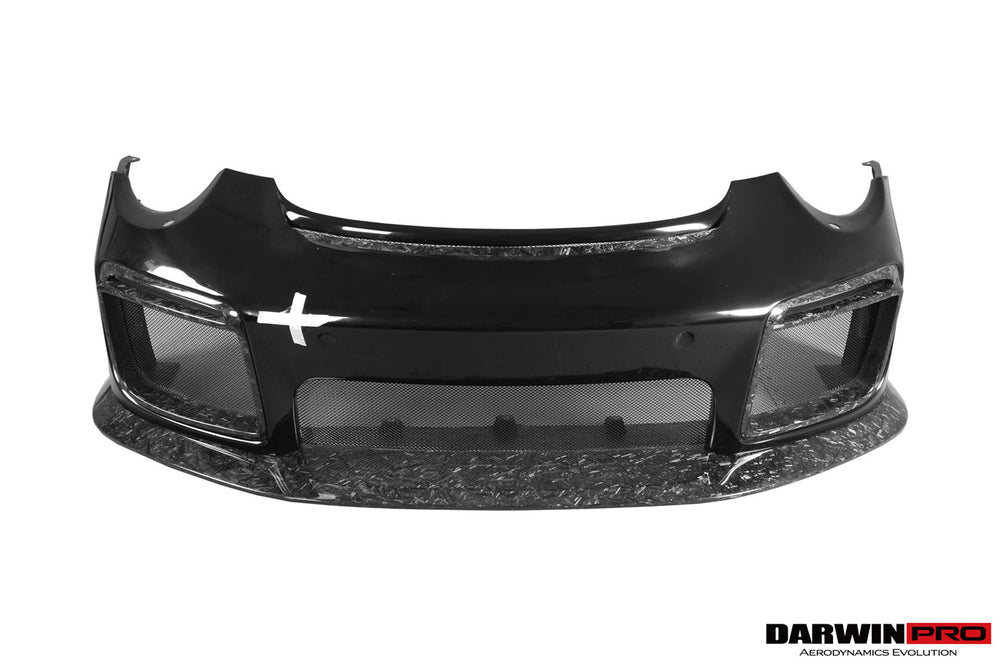 DarwinPRO 2016-2019 Porsche 911 991.2 Carrera &Targa 4 & 4S GT2RS Style Partial Carbon Fiber Front Bumper