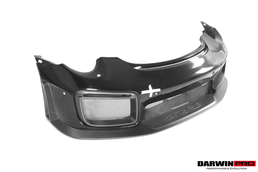 DarwinPRO 2016-2019 Porsche 911 991.2 Carrera &Targa 4 & 4S GT2RS Style Partial Carbon Fiber Front Bumper