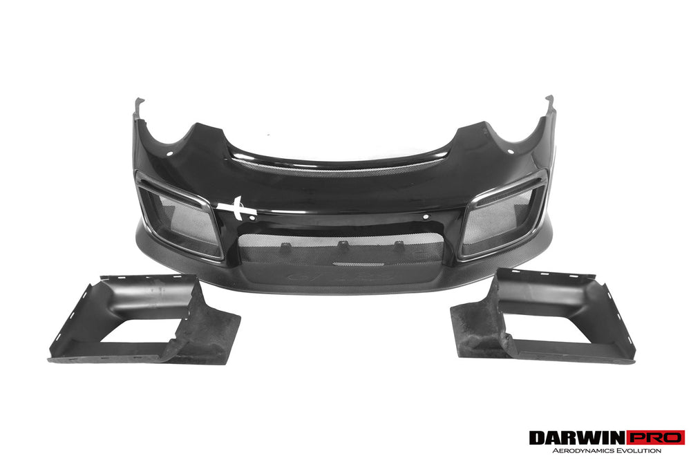 DarwinPRO 2016-2019 Porsche 911 991.2 Carrera &Targa 4 & 4S GT2RS Style Partial Carbon Fiber Front Bumper