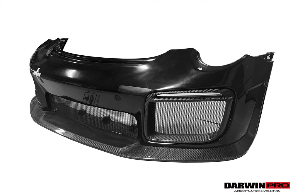 DarwinPRO 2016-2019 Porsche 911 991.2 Carrera &Targa 4 & 4S GT2RS Style Partial Carbon Fiber Front Bumper