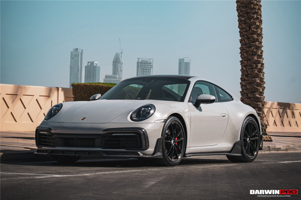 Darwinpro 2019-2024 Porsche 911 992 Carrera S 4 4S Targa Cabriolet BKSSII Style Front Bumper Lip Splitter