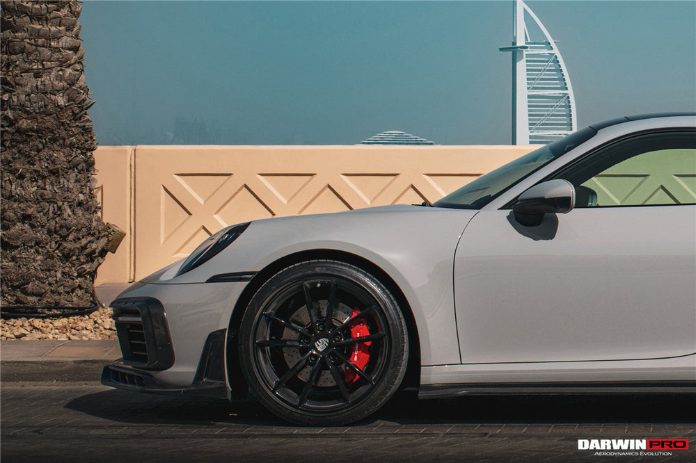Darwinpro 2019-2024 Porsche 911 992 Carrera S 4 4S Targa Cabriolet BKSSII Style Front Bumper Lip Splitter