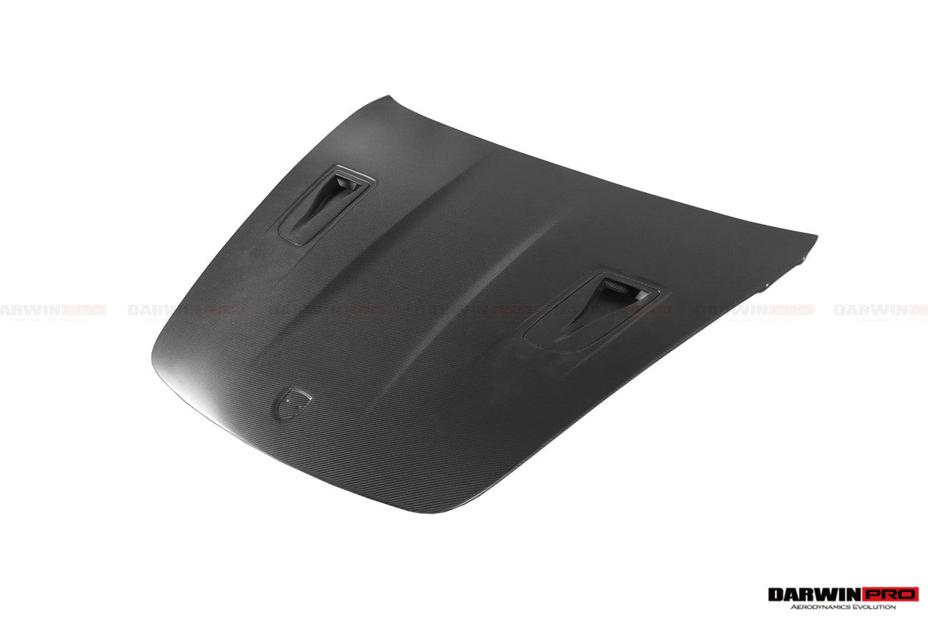 DarwinPRO 2005-2012 Porsche 911 997 Carrera & S & 4S & Turbo & 06-12 Cayman 987 GT2RS Style Hood - DarwinPRO Aerodynamics