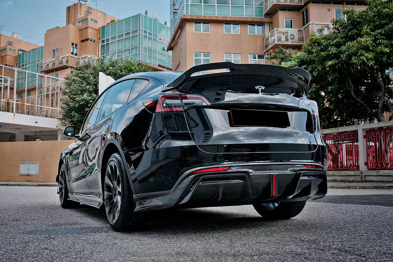 カーボンファイバー スポイラー2020-2024 | Model Y 2020-2024 Tesla Model Y IMP Performance Carbon Fiber Trunk Spoiler