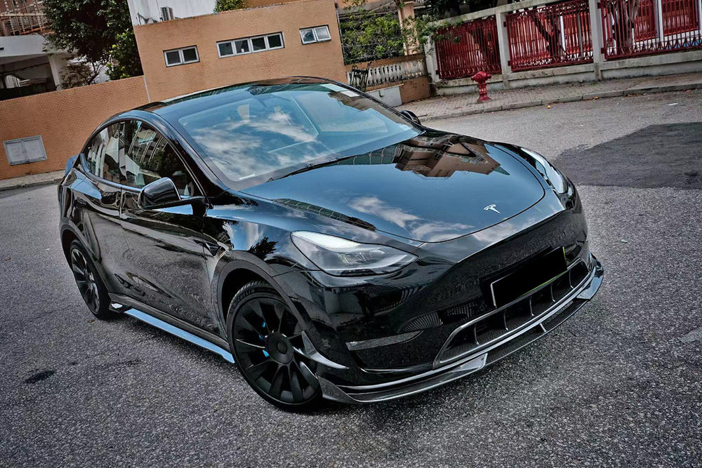 Tesla modelY 2020-2024 キャノピー 2020-2024 Tesla Model Y IMP Performance Carbon Fiber Front Bumper