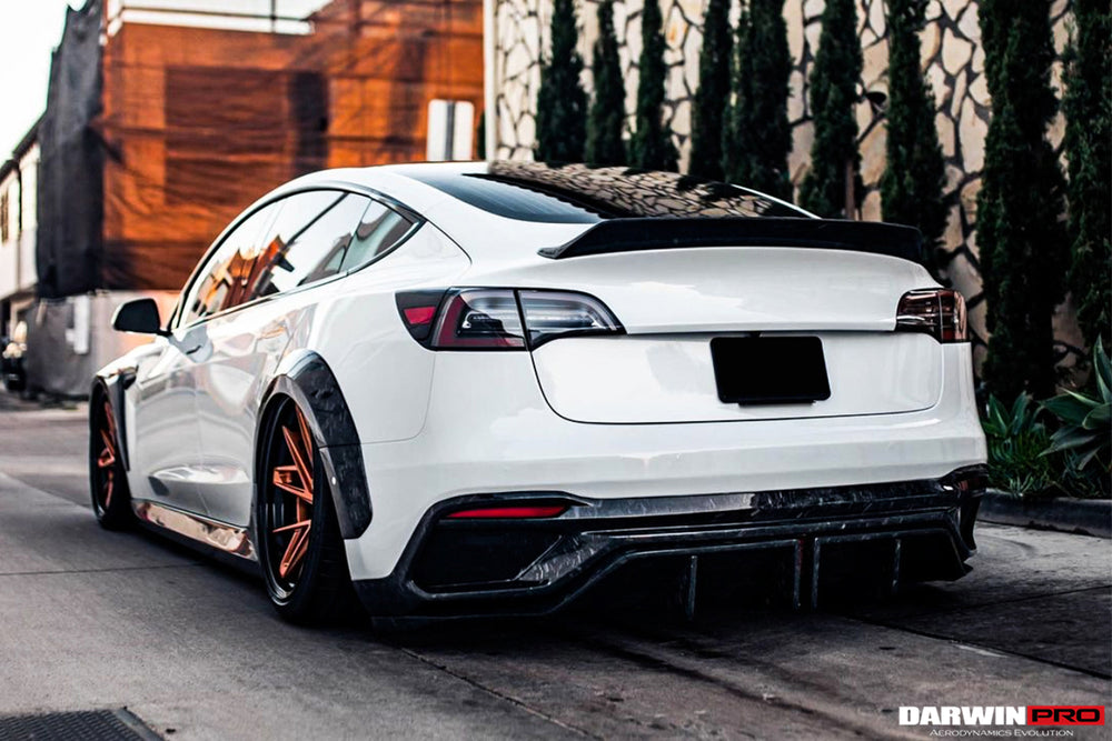 2017-2023 Tesla Model 3 IMP Performance Carbon Fiber Trunk Spoiler - DarwinPRO Aerodynamics