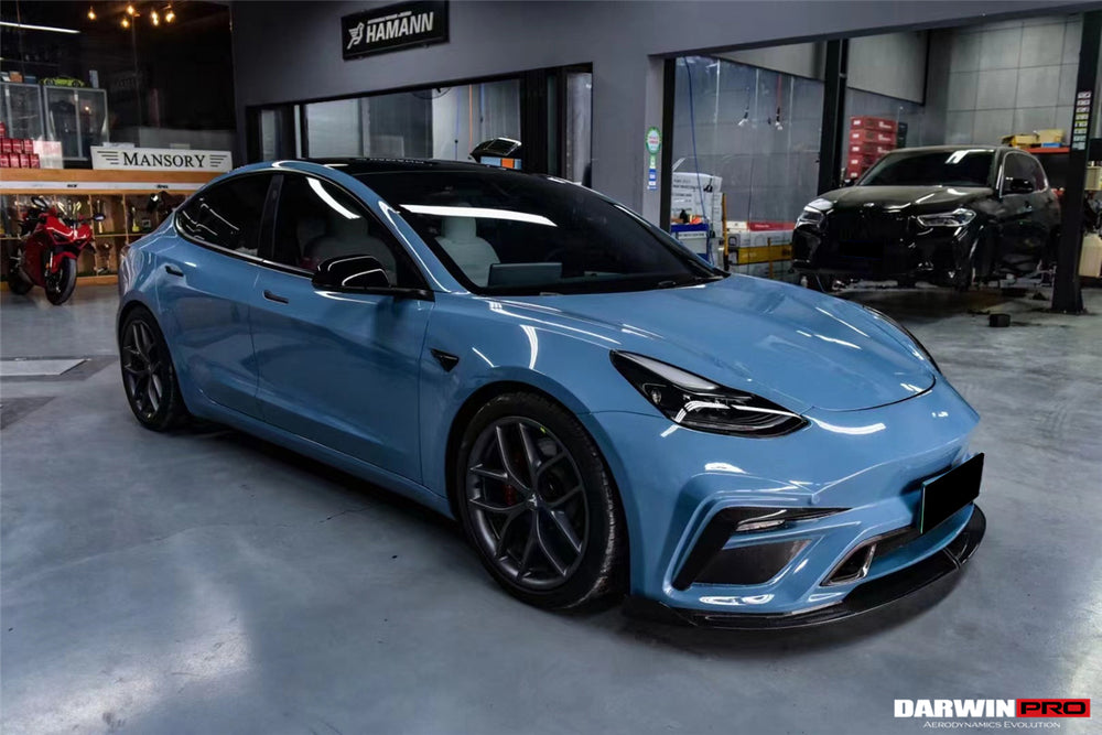 2017-2023 Tesla Model 3 IMP Performance Partial Carbon Fiber Front Bumper