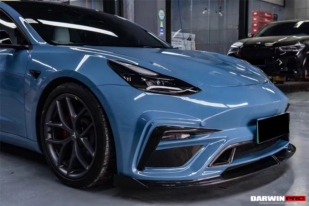 2017-2023 Tesla Model 3 IMP Performance Partial Carbon Fiber Front Bumper