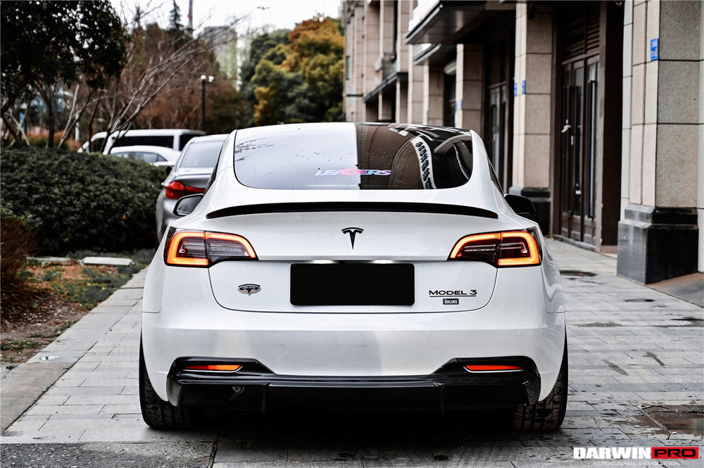 2017-2023 Tesla Model 3 IMP Performance Carbon Fiber Trunk Spoiler - DarwinPRO Aerodynamics
