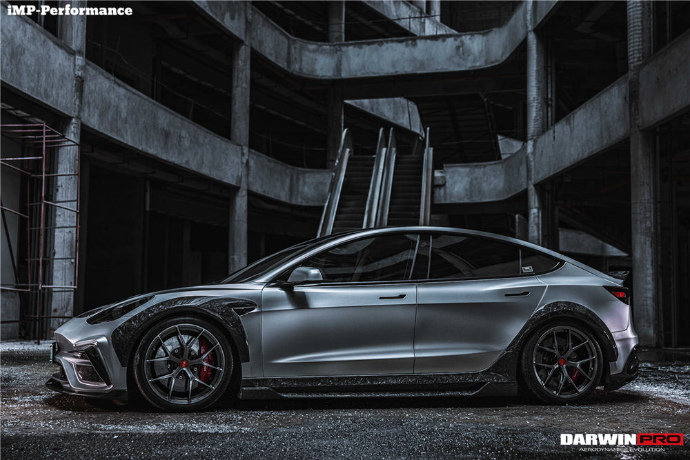 2021-2023 Tesla Model 3 IMP Performance Partial Carbon Fiber Full Body Kit