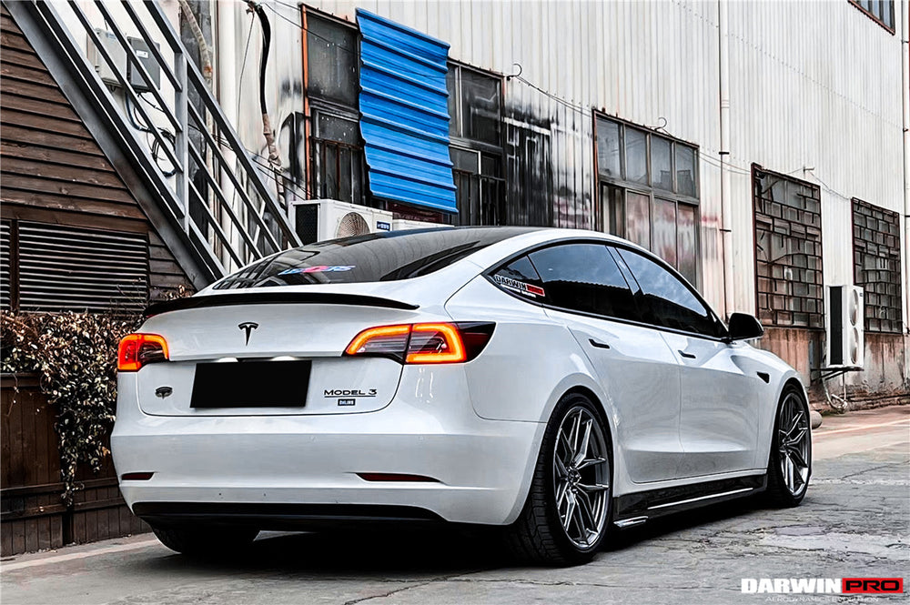 2017-2023 Tesla Model 3 IMP Performance Carbon Fiber Rear Lip - DarwinPRO Aerodynamics