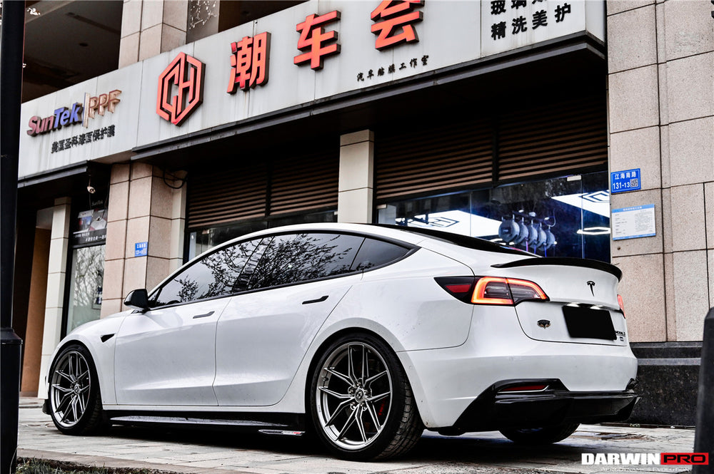 2017-2023 Tesla Model 3 IMP Performance Carbon Fiber Rear Lip - DarwinPRO Aerodynamics