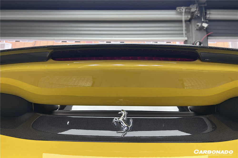2018-2022 Ferrari 488 PISTA NV Style Carbon Fiber Trunk Spoiler Wing