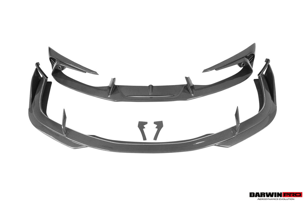 DarwinPRO 2022-2025 Ferrari 296 GTB & GTS Type F171 iMP Style Carbon Fiber Front Bumper Lip Splitter