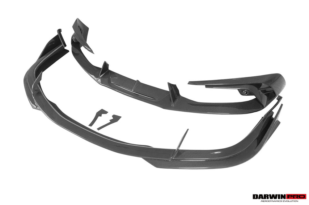 DarwinPRO 2022-2025 Ferrari 296 GTB & GTS Type F171 iMP Style Carbon Fiber Front Bumper Lip Splitter