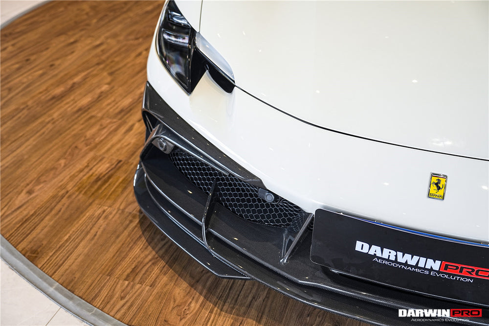 DarwinPRO 2022-2025 Ferrari 296 GTB & GTS Type F171 iMP Style Carbon Fiber Front Bumper Lip Splitter